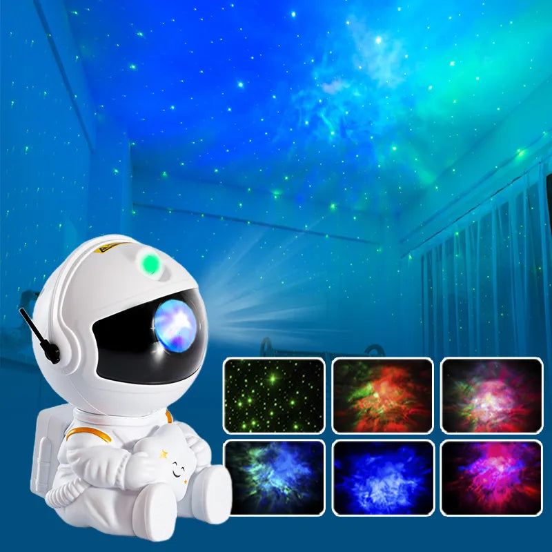 SIO space Galaxy Star Projector LED Night Light Starry Sky Astronaut Porjectors Lamp For Decoration Bedroom Home Decorative Children Gifts